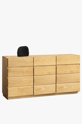 Tömör tölgyfa komód, 49-es típus, natural tölgy színű, elegáns dizájn